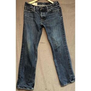 Abercrombie & Fitch Blue Faded Straight Leg Jeans Mens Size 32x32